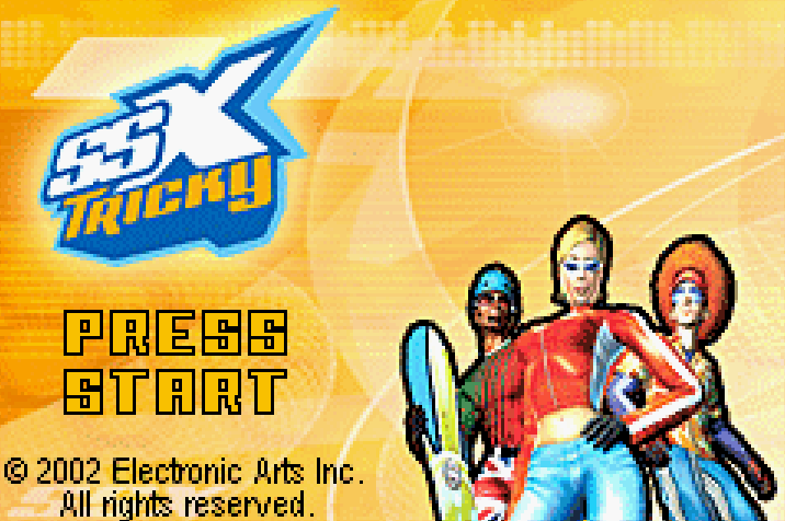 SSX Tricky Title Screen
